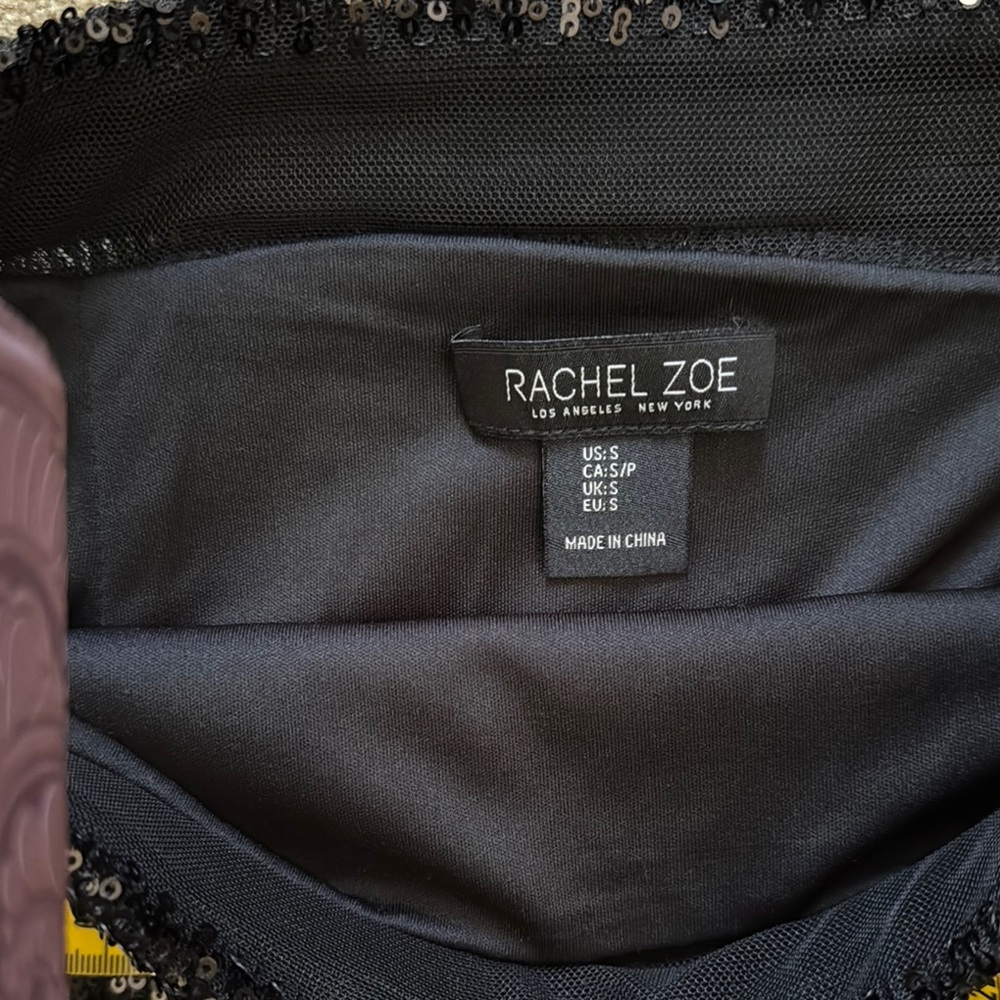Rachel Zoe Black Sequin Pencil Skirt - Picture 2 of 5